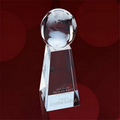 Brunswick Crystal Globe Award - 6 1/2"x3 1/8"x3 1/8"